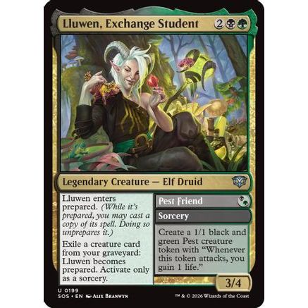 Lluwen, Exchange Student (SOS-199) - Secrets of Strixhaven Foil