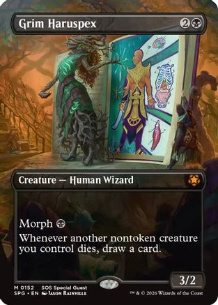 Grim Haruspex (Borderless) (SPG-152) - Special Guests Foil