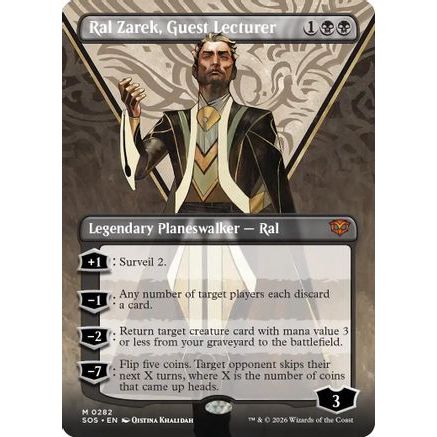 Ral Zarek, Guest Lecturer (Borderless) (SOS-282) - Secrets of Strixhaven