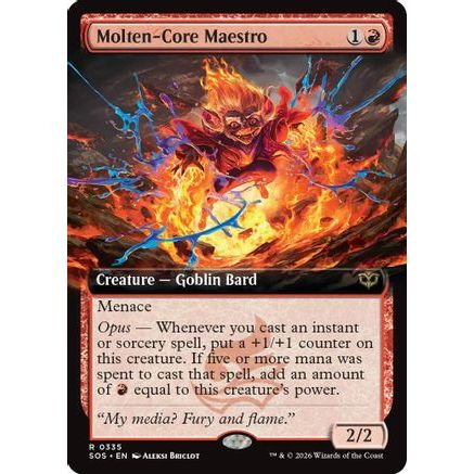 Molten-Core Maestro (Extended Art) (SOS-335) - Secrets of Strixhaven Foil