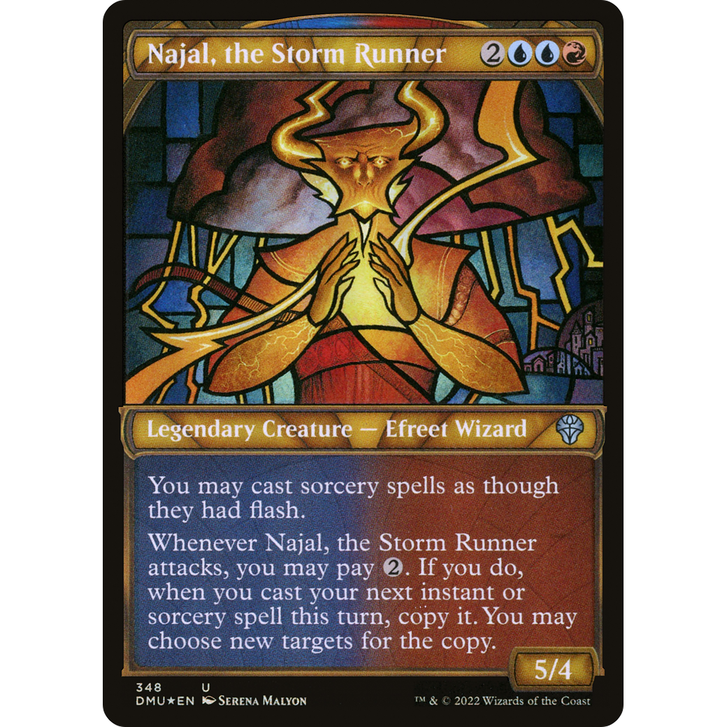 Najal, the Storm Runner (Textured Foil) (DMU-348) - Dominaria United: (Showcase) Foil