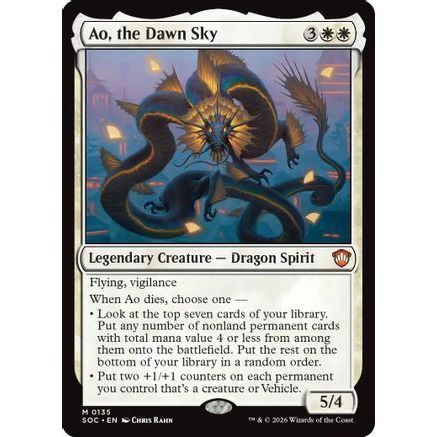 Ao, the Dawn Sky (SOC-135) - Commander: Secrets of Strixhaven