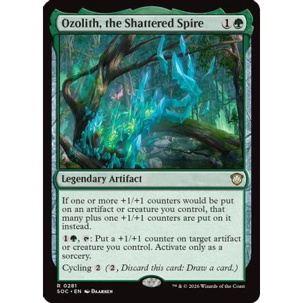 Ozolith, the Shattered Spire (SOC-281) - Commander: Secrets of Strixhaven