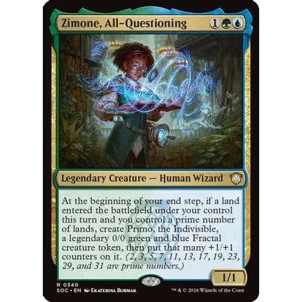 Zimone, All-Questioning (SOC-340) - Commander: Secrets of Strixhaven