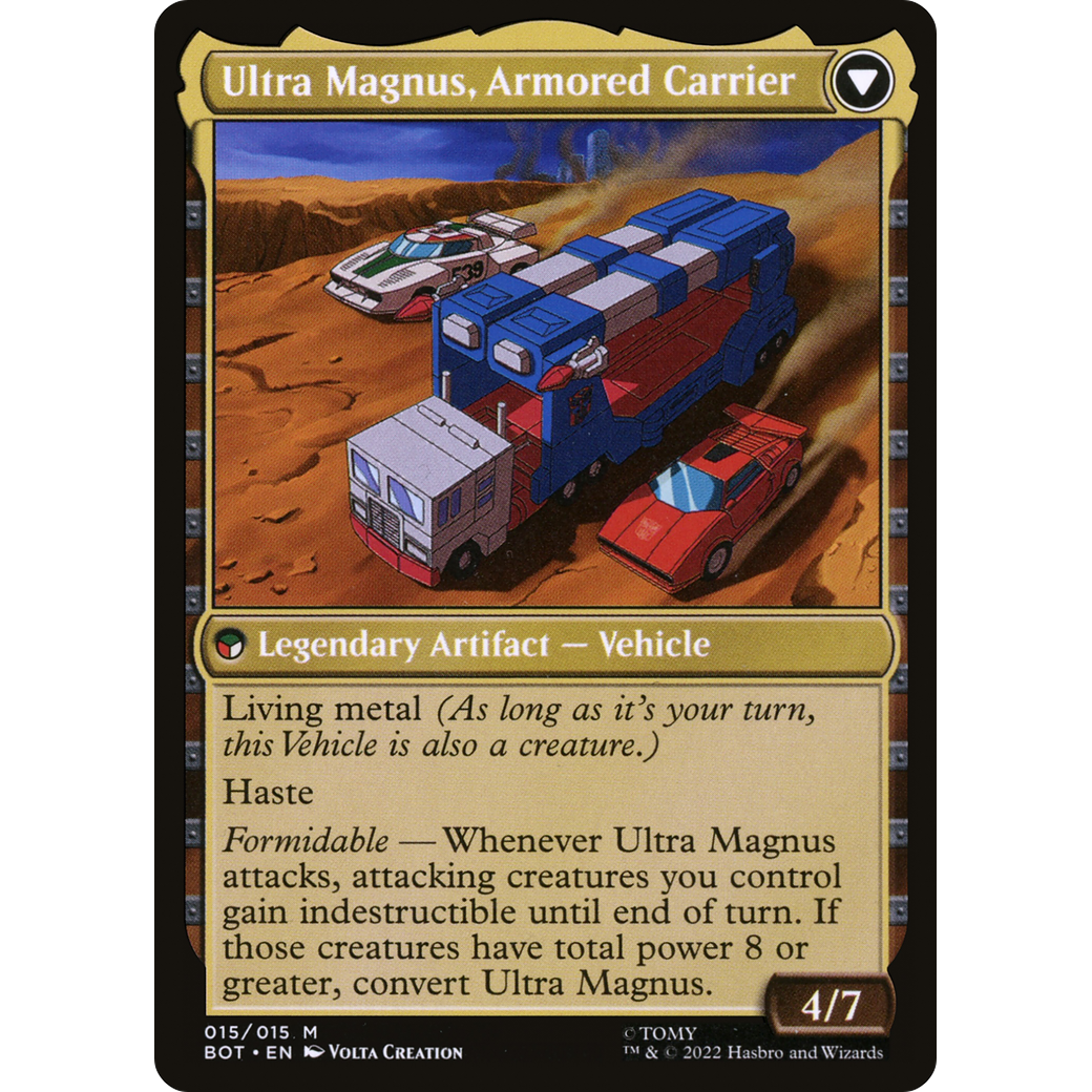 Ultra Magnus, Tactician (BOT-015) - Transformers: (convertdfc)