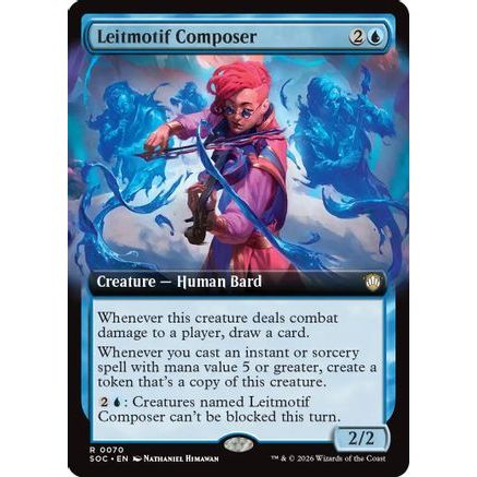 Leitmotif Composer (Extended Art) (SOC-070) - Commander: Secrets of Strixhaven