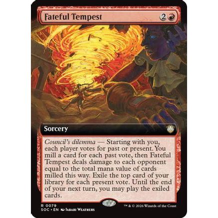 Fateful Tempest (Extended Art) (SOC-079) - Commander: Secrets of Strixhaven