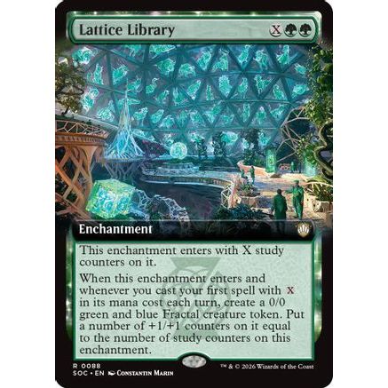 Lattice Library (Extended Art) (SOC-088) - Commander: Secrets of Strixhaven