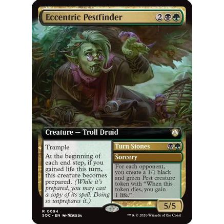Eccentric Pestfinder (Extended Art) (SOC-094) - Commander: Secrets of Strixhaven