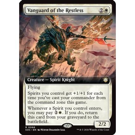 Vanguard of the Restless (Extended Art) (SOC-066) - Commander: Secrets of Strixhaven