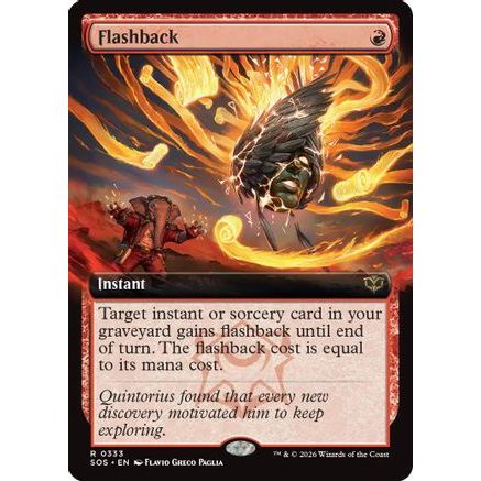 Flashback (Extended Art) (SOS-333) - Secrets of Strixhaven Foil