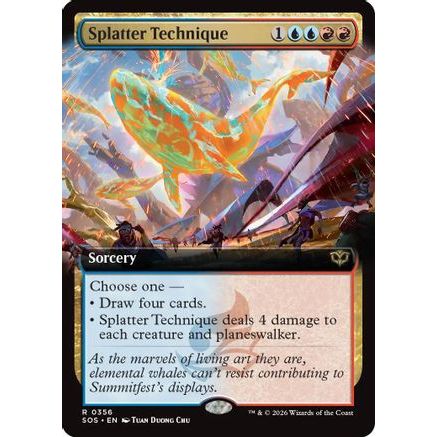 Splatter Technique (Extended Art) (SOS-356) - Secrets of Strixhaven
