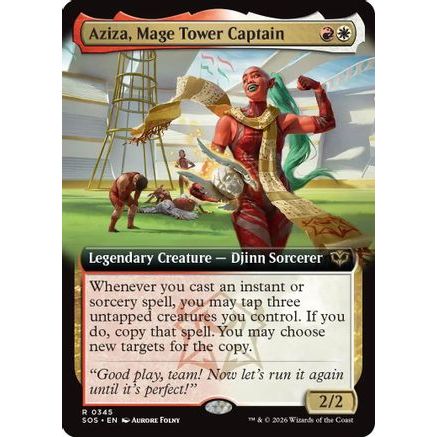 Aziza, Mage Tower Captain (Extended Art) (SOS-345) - Secrets of Strixhaven Foil