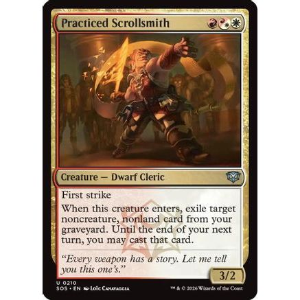 Practiced Scrollsmith (SOS-210) - Secrets of Strixhaven Foil