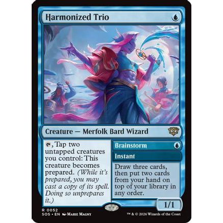 Harmonized Trio (SOS-052) - Secrets of Strixhaven Foil