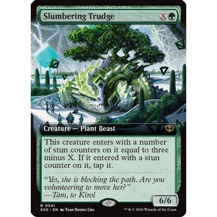 Slumbering Trudge (Extended Art) (SOS-341) - Secrets of Strixhaven Foil