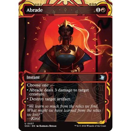 Abrade (SOA-037) - Secrets of Strixhaven: Mystical Archive Abrade (SOA-037) - Secrets of Strixhaven: Mystical Archive