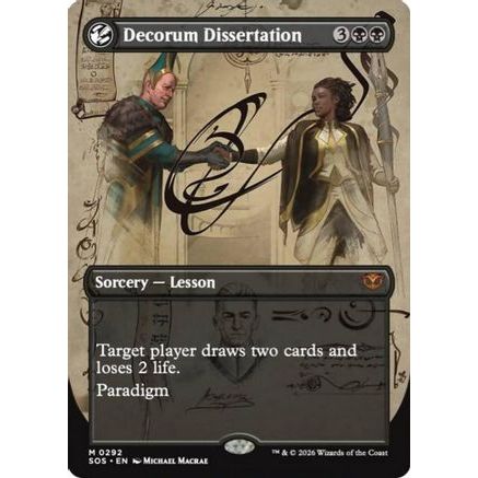 Decorum Dissertation (Borderless) (SOS-292) - Secrets of Strixhaven
