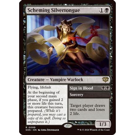 Scheming Silvertongue (SOS-099) - Secrets of Strixhaven