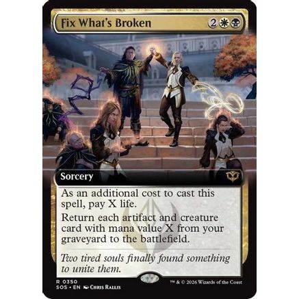 Fix What's Broken (Extended Art) (SOS-350) - Secrets of Strixhaven