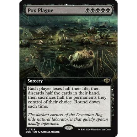 Pox Plague (Extended Art) (SOS-328) - Secrets of Strixhaven