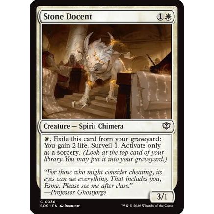 Stone Docent (SOS-036) - Secrets of Strixhaven Foil