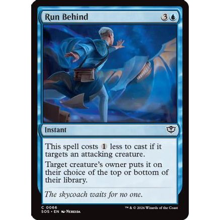 Run Behind (SOS-066) - Secrets of Strixhaven Foil