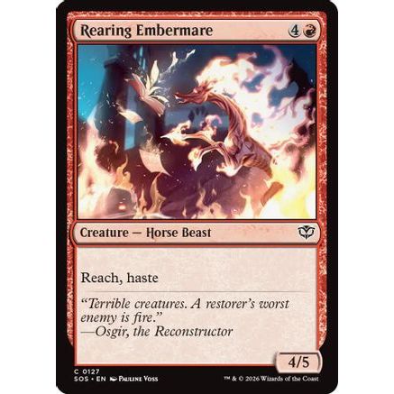 Rearing Embermare (SOS-127) - Secrets of Strixhaven Foil