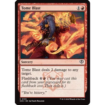 Tome Blast (SOS-135) - Secrets of Strixhaven Foil