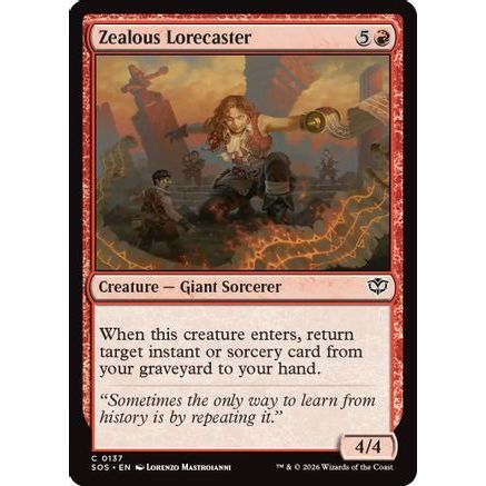 Zealous Lorecaster (SOS-137) - Secrets of Strixhaven Foil