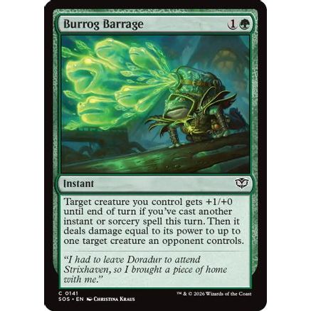 Burrog Barrage (SOS-141) - Secrets of Strixhaven Foil