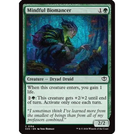 Mindful Biomancer (SOS-154) - Secrets of Strixhaven Foil