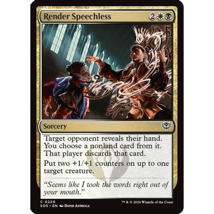Render Speechless (SOS-220) - Secrets of Strixhaven Foil