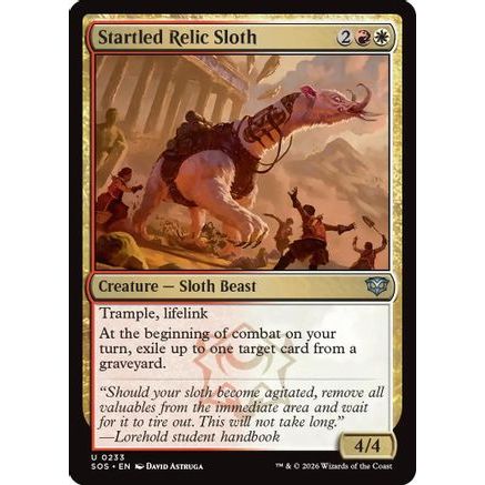 Startled Relic Sloth (SOS-233) - Secrets of Strixhaven Foil