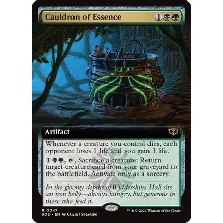Cauldron of Essence (Extended Art) (SOS-347) - Secrets of Strixhaven