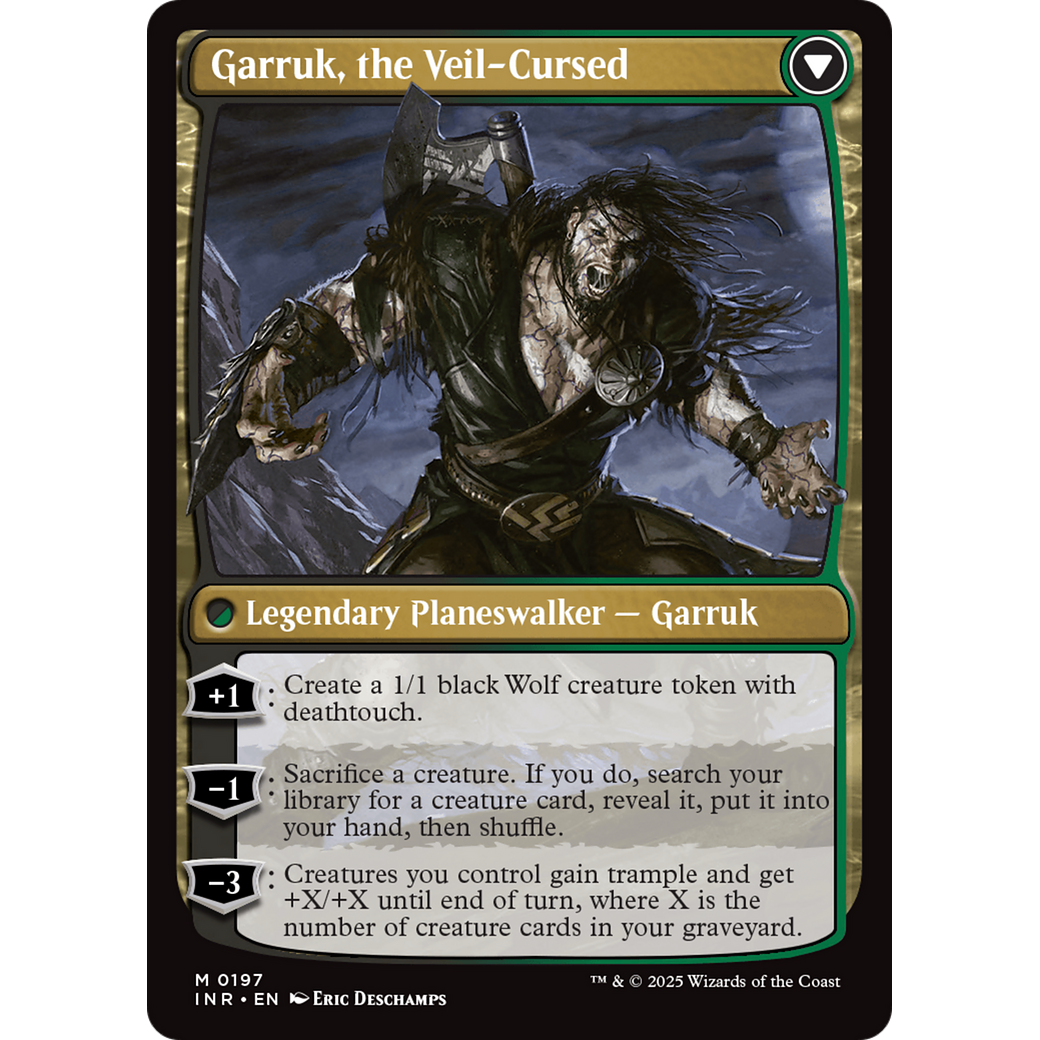 Garruk Relentless // Garruk, the Veil-Cursed (INR-197) - Innistrad Remastered
