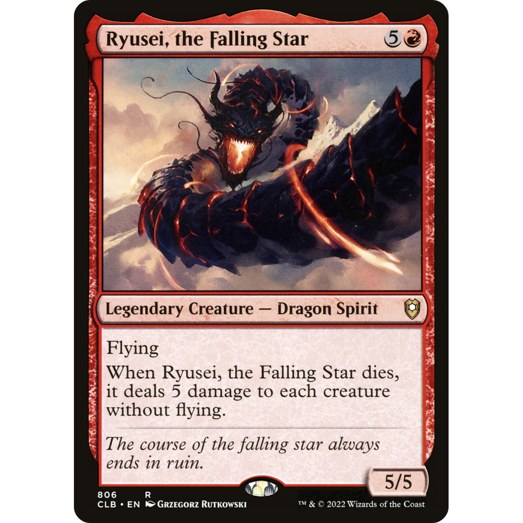 Ryusei, the Falling Star (CLB-806) - Commander Legends: Battle for Baldur's Gate