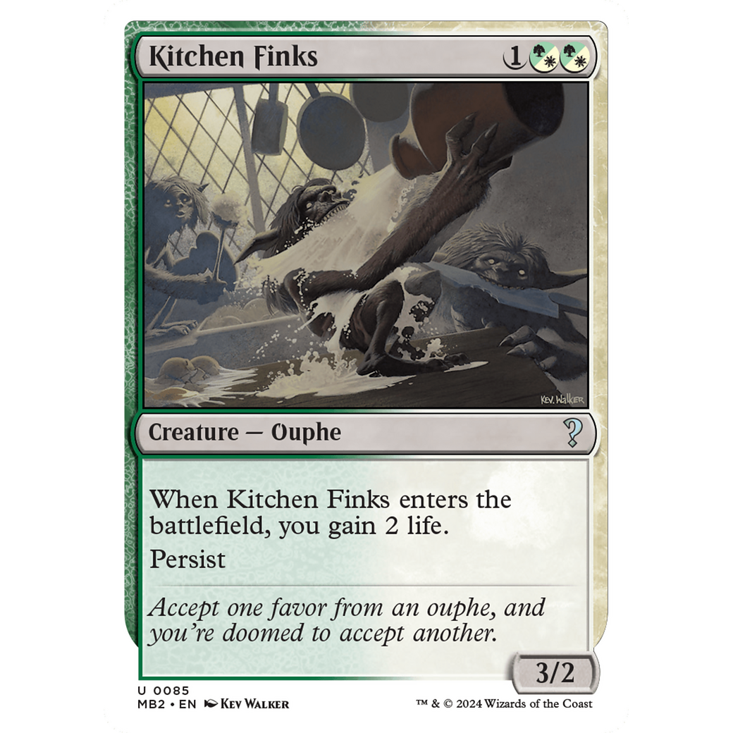 Kitchen Finks (White Border) (MB2-085) - Mystery Booster 2