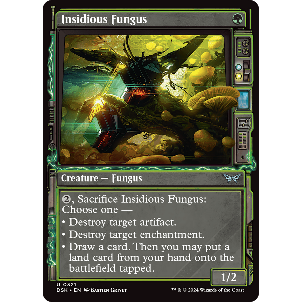Insidious Fungus (DSK-321) - Duskmourn: House of Horror: (Showcase)