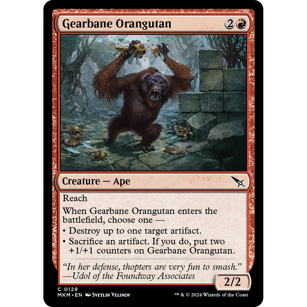 Gearbane Orangutan (MKM-129) - Murders at Karlov Manor