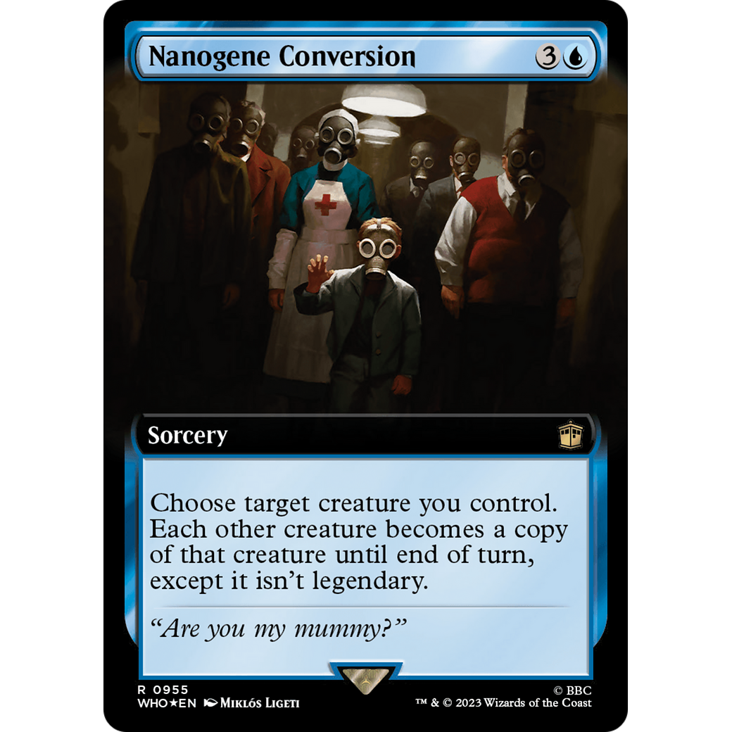 Nanogene Conversion (Extended Art) (Surge Foil) (WHO-955) - Doctor Who: (Extended Art) Foil