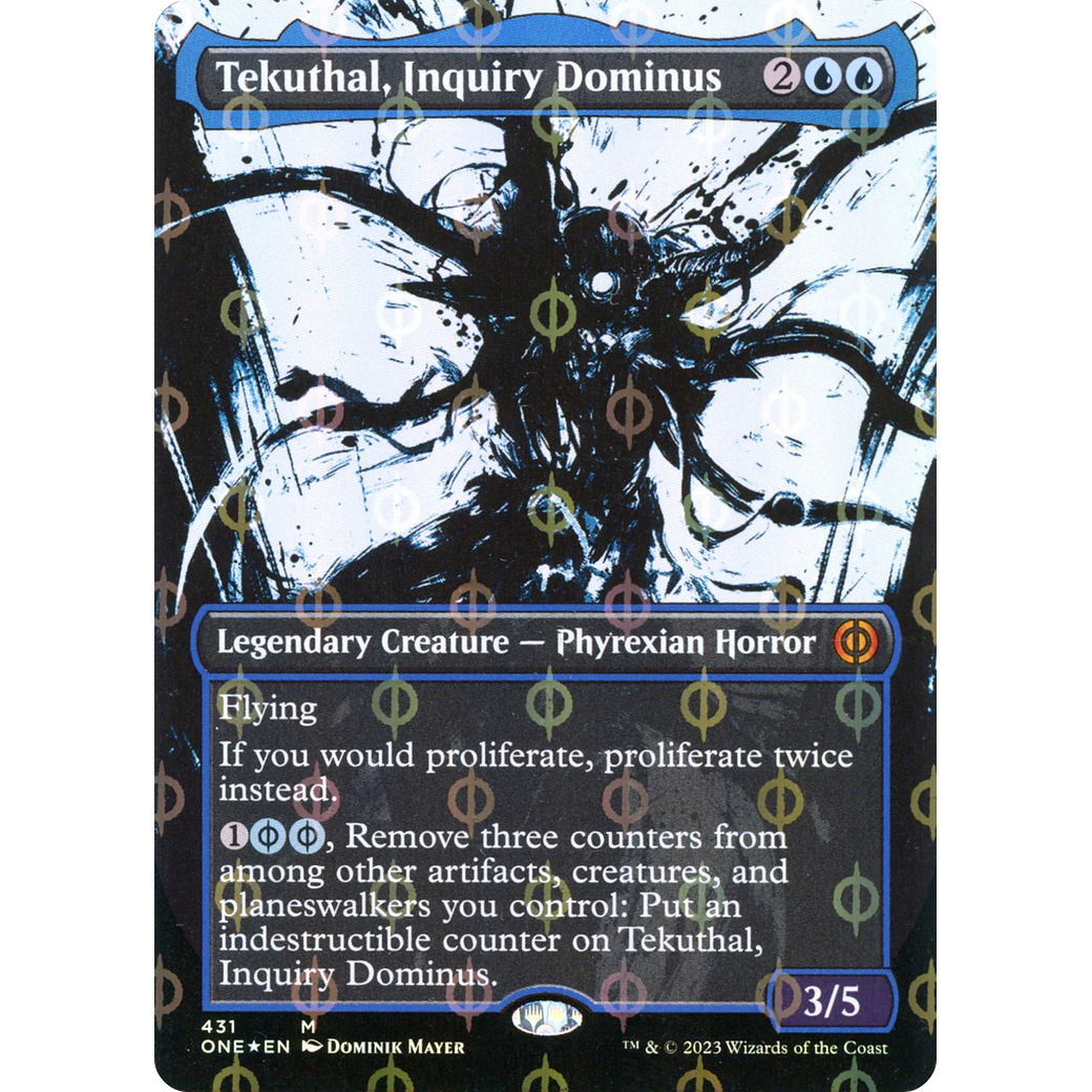 Tekuthal, Inquiry Dominus (ONE-431) - Phyrexia: All Will Be One: (Showcase) (Borderless) Foil