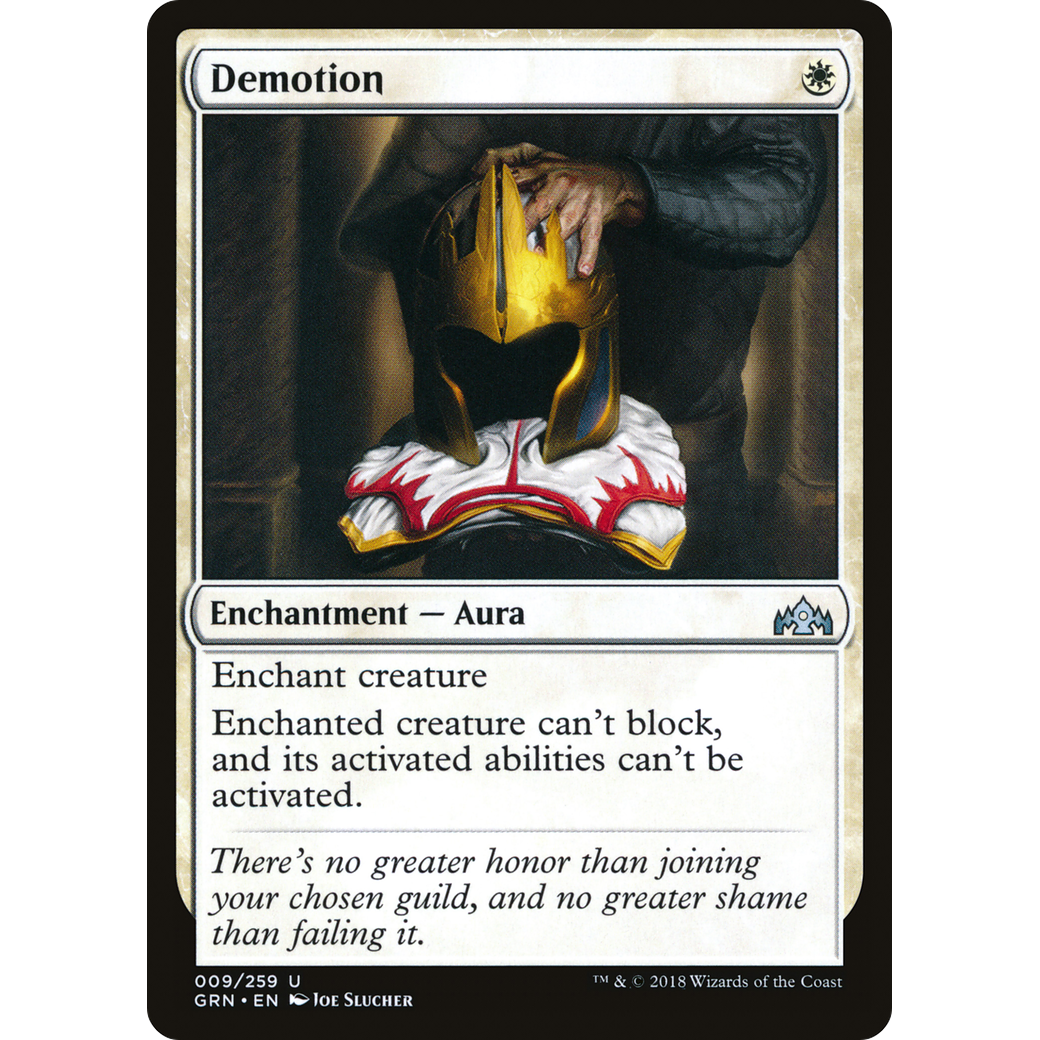 Demotion (GRN-009) - Guilds of Ravnica Foil