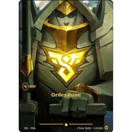Order Rune (Alternate Art) (R06a) - Unleashed Foil