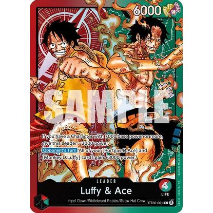 Luffy & Ace (ST30-001) - Starter Deck EX: Luffy & Ace Foil