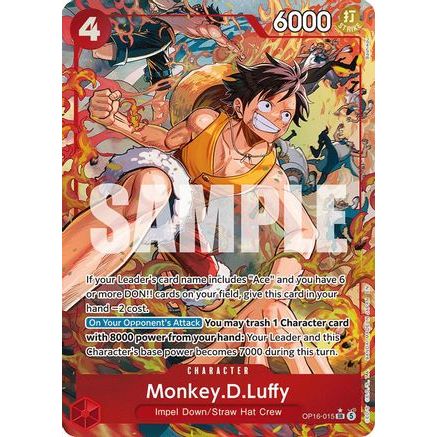 Monkey.D.Luffy (Alternate Art) (OP16-015) - The Time of Battle Foil