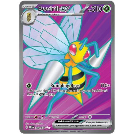 Beedrill ex - 098/086 98 - ME04 Chaos Rising Holofoil