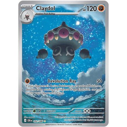Claydol - 092/086 92 - ME04 Chaos Rising Holofoil