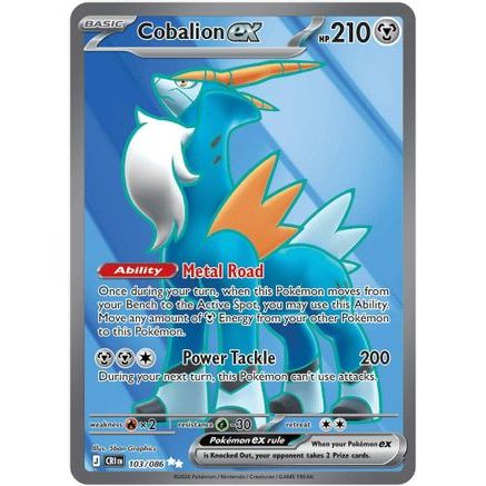 Cobalion ex - 103/086 103 - ME04 Chaos Rising Holofoil