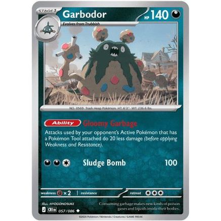 Garbodor 57 - ME04 Chaos Rising Reverse Holofoil